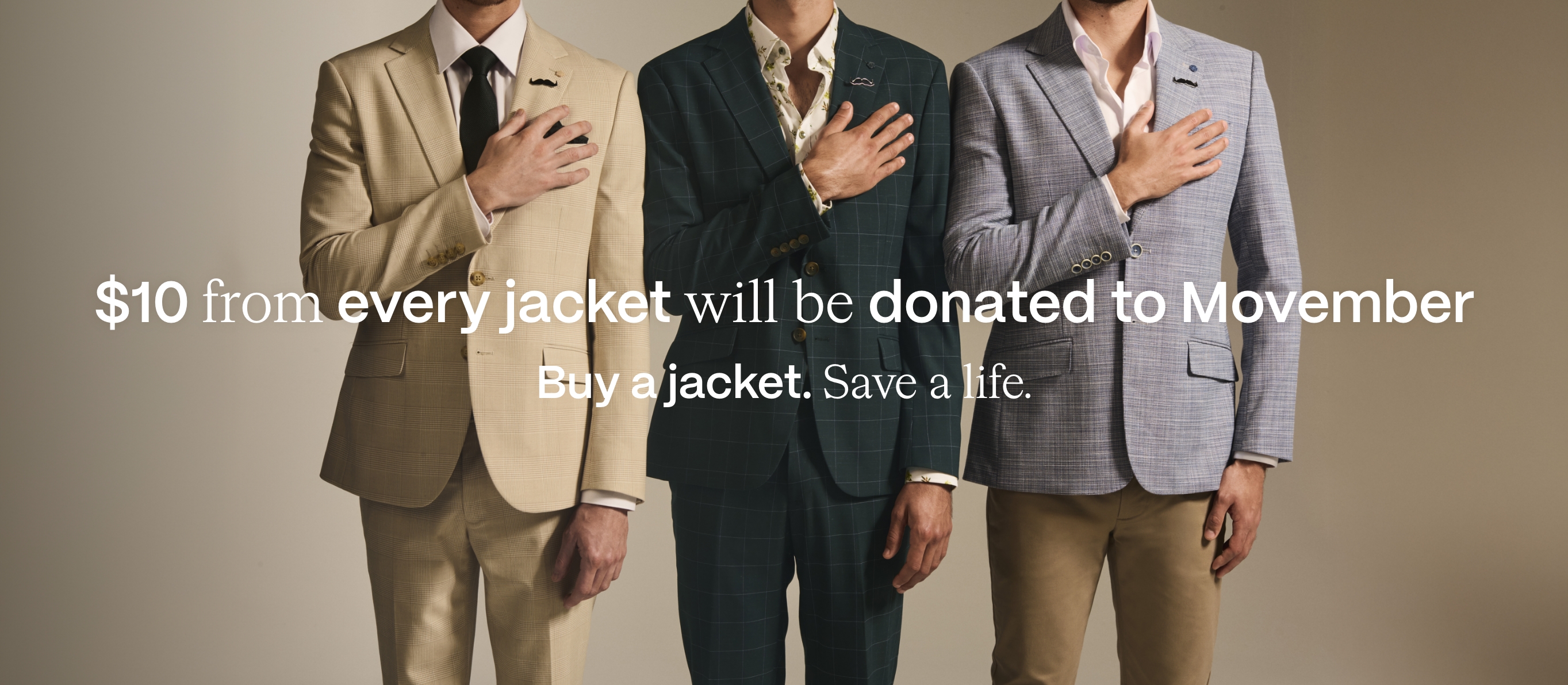 Politix x Movember | Men's Jackets | $10 From Every Jacket Will Be Donated